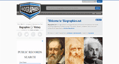 Desktop Screenshot of biographies.net